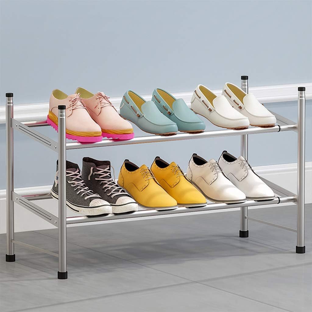 Zapateros Organizador, Zapatero Metal, Diseño Extensible y Apilable, Organizador Zapatos, Zapatero Metálico Ahorra Espacio, Estante para Zapatos ideal para Pasillo, Entrada, Dormitorio, Salón