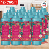 Tesori d'Oriente, Perfumador y Suavizante de Ropa Líquido Aromático Concentrado Ayurveda, Aceite de Amla y Pachulí con Microcápsulas para una Fragancia Duradera, Facilita el Planchado, 760ml - 42 Lavados por Botella