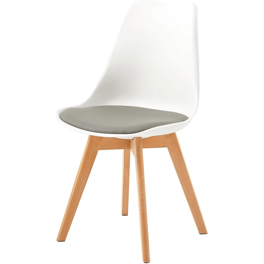 1/2/4/6 Unidad Sillas para Comedor, Sillas para Cocina con Asiento Blando, Tapizado y Patas Resistentes de Madera de Haya, Sillas Nórdicas