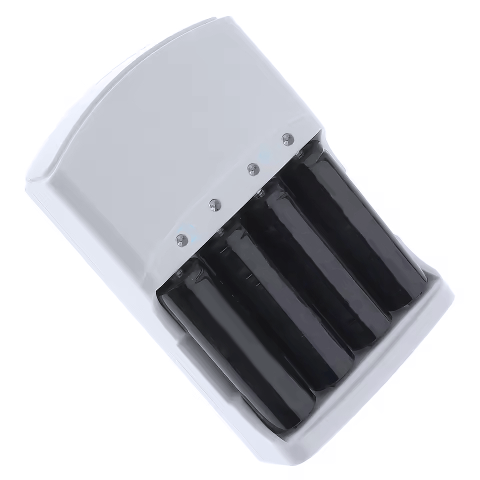 Cargador Pilas AA, AAA y 9V, Cargador con Indicador Luminoso de Carga