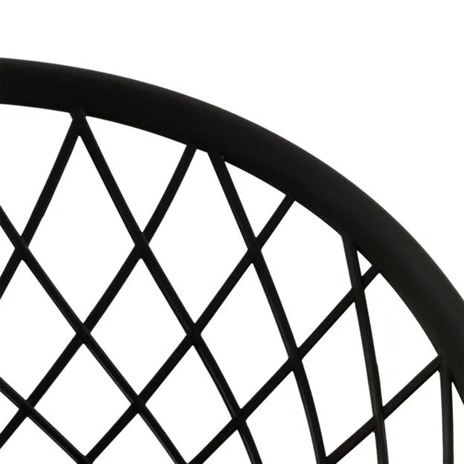Sillas para Comedor, Sillas para Cocina con Asiento de Polipropileno Ultra Resistente con Diseño tipo Rejilla, Estructura y Patas Metálicas de Color Caqui, 56 x 56 x 80 cm, Negro