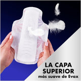 Evax Compresas Mujer Menstruación, Evax Liberty Noche Compresas Con Alas, Se Adapta a tu Cuerpo, Neutraliza el Olor, No Notarás Que Las Llevas, 72 Unidades