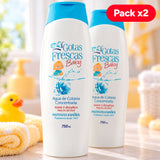 Instituto Español Gotas Frescas Baby Agua de Colonia, Colonia Infantil de Aroma Fresco y Suave, Pack de 2 Unidades de 750 ml Cada Una, 1.5 L en Total