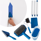 Rodillo Pintura Pared Rellenable con Almacenamiento Interno, Fácil de Llenar y Usar, Incluye: Bandeja de Apoyo, Rodillo Biselado, Brocha para Rincones y Recipiente para Pintura con Boca, Ahorra Tiempo Pintando, Perfecto para Aplicación de Múltiples Capas