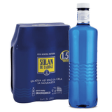 SOLAN DE CABRAS Agua Mineral Natural sin Gas con una destacada Composición Mineral, Máxima Calidad de Agua, Ideal para Hidratarte en Cualquier Situación, 6 Botellas de 1,5L