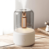 Humidificador de Aroma de 120 ml, Humidificador y Difusor de Aromas, Experiencia Relajante y Aromática, Conexión USB tipo-C, Diseño Compacto, Luz Ambiental Integrada