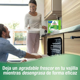Frosch Pastillas Lavavajillas a Máquina Todo en 1 con Aroma a Limón, Detergente + Abrillantador + Sal, Limpieza y Brillo, Sin Fosfatos, 50 Dosis