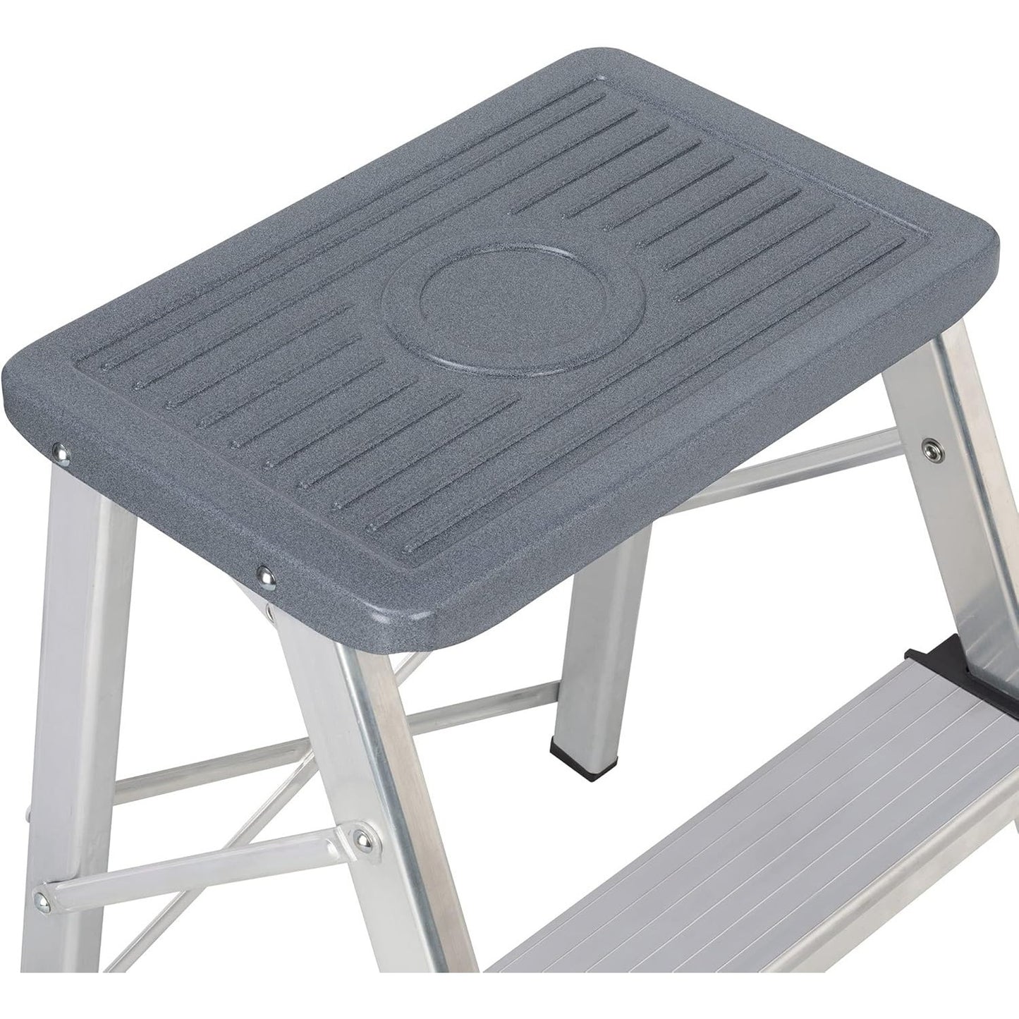 Escaleras Plegables Aluminio de Tijera Super Resistente hasta 150Kg, Acero y Aluminio Antideslizantes