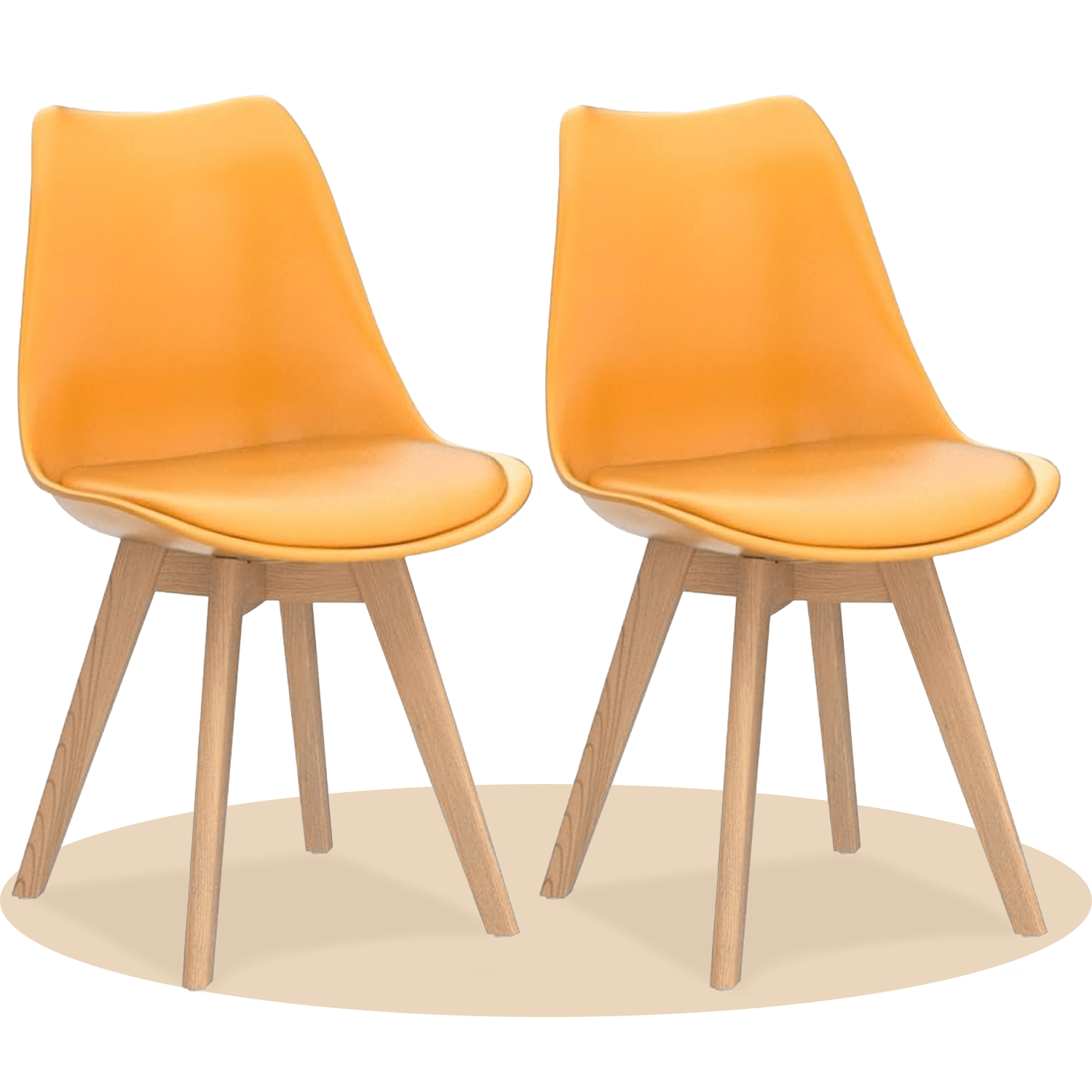 1/2/4/6 Unidad Sillas para Comedor, Sillas para Cocina con Asiento Blando, Tapizado y Patas Resistentes de Madera de Haya, Sillas Nórdicas
