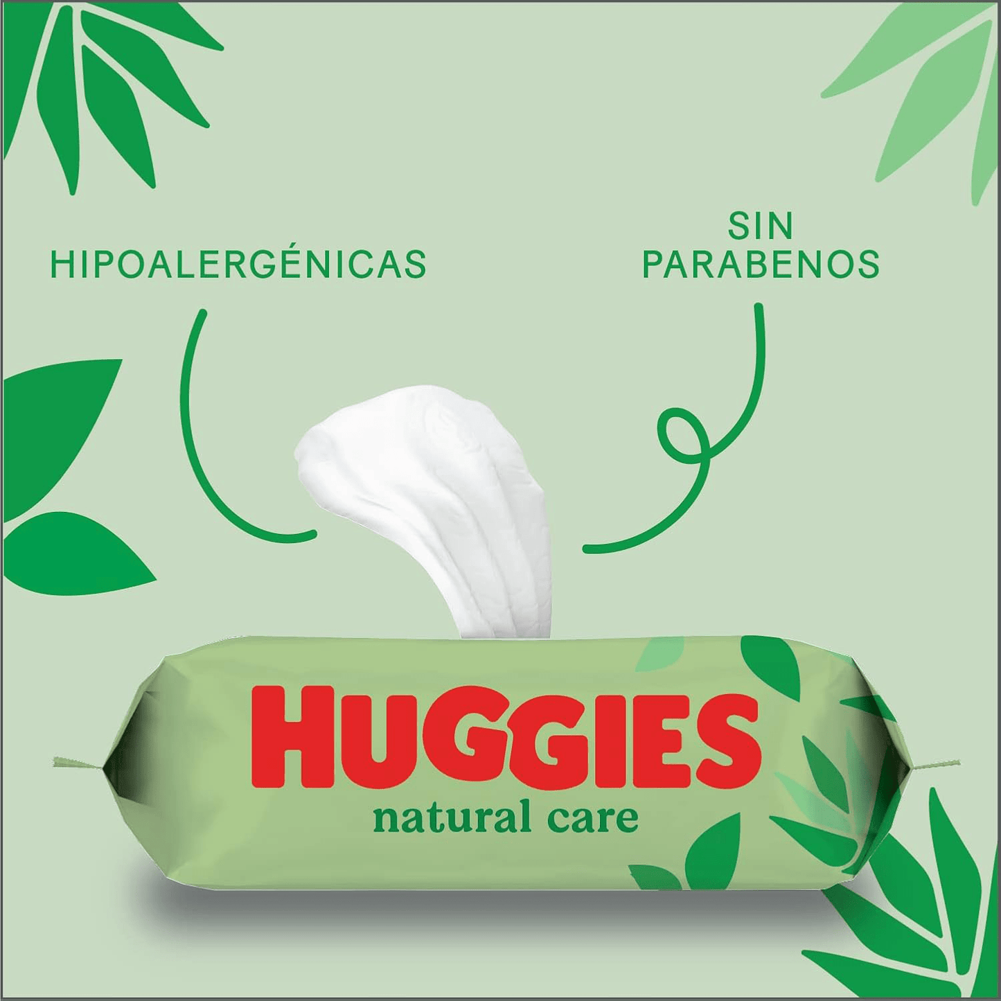 Huggies Natural Care Toallitas Bebé, Toallitas Húmedas, 99% Agua Pura y con Aloe Vera, Limpieza Delicada de la Piel