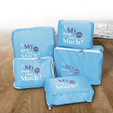 x5 Bolsas de Viaje Plegable Multifuncional, Ideal para Múltiples Artículos y Accesorios, Mantiene todas tus Pertenencias Organizadas y Ordenadas, Ideal para Distinas Actividades como Viajes, Excursiones, Vacaciones o Compras, Dimensiones: 28 x 35 x 12 cm
