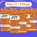 Pack x3 Gominolas de Energía Multivitamínicas con Ginseng y Coenzima Q10, Sabor Mandarina, 3 x 60 Gummies, 180 Gummies - Joy+ Supplements
