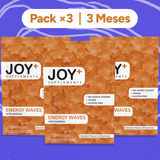 Pack x3 Gominolas de Energía Multivitamínicas con Ginseng y Coenzima Q10, Sabor Mandarina, 3 x 60 Gummies, 180 Gummies - Joy+ Supplements