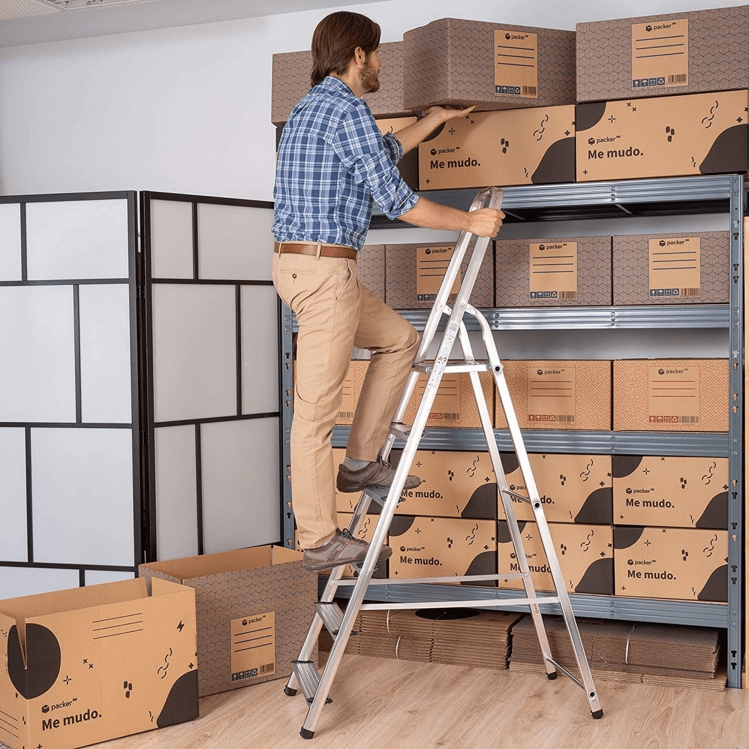 Caja Cartón para Mudanzas y Almacenaje Ultra Resistentes con Asas