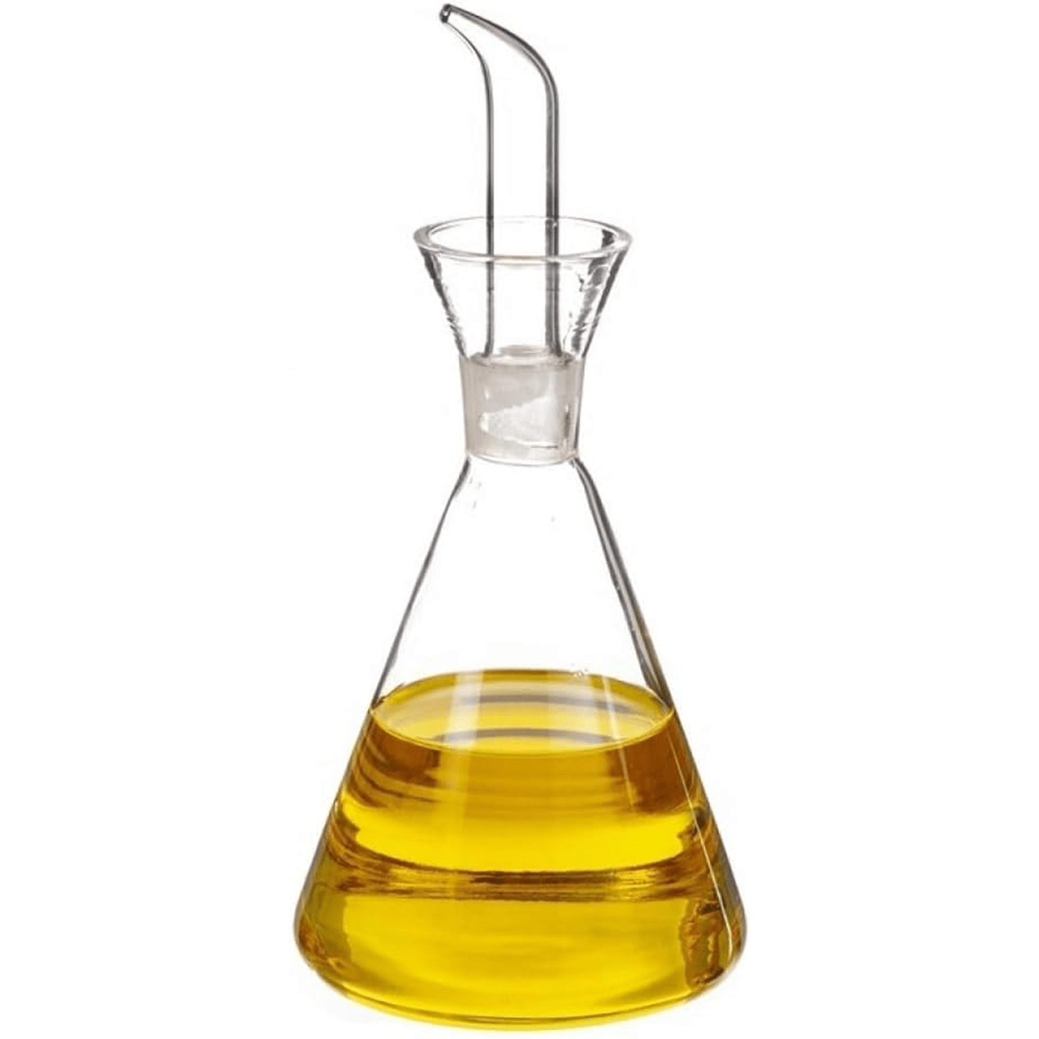 Aceitera Antigoteo de Vidrio Resistente, Dispensador de Boquilla Única Sin Goteo, Ideal para Aceite, Vinagre, Aderezos