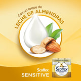 Scottex Papel Higiénico Sensitive con 3 Capas, Cuidado Delicado y Suave con un Toque de Leche de Almendras