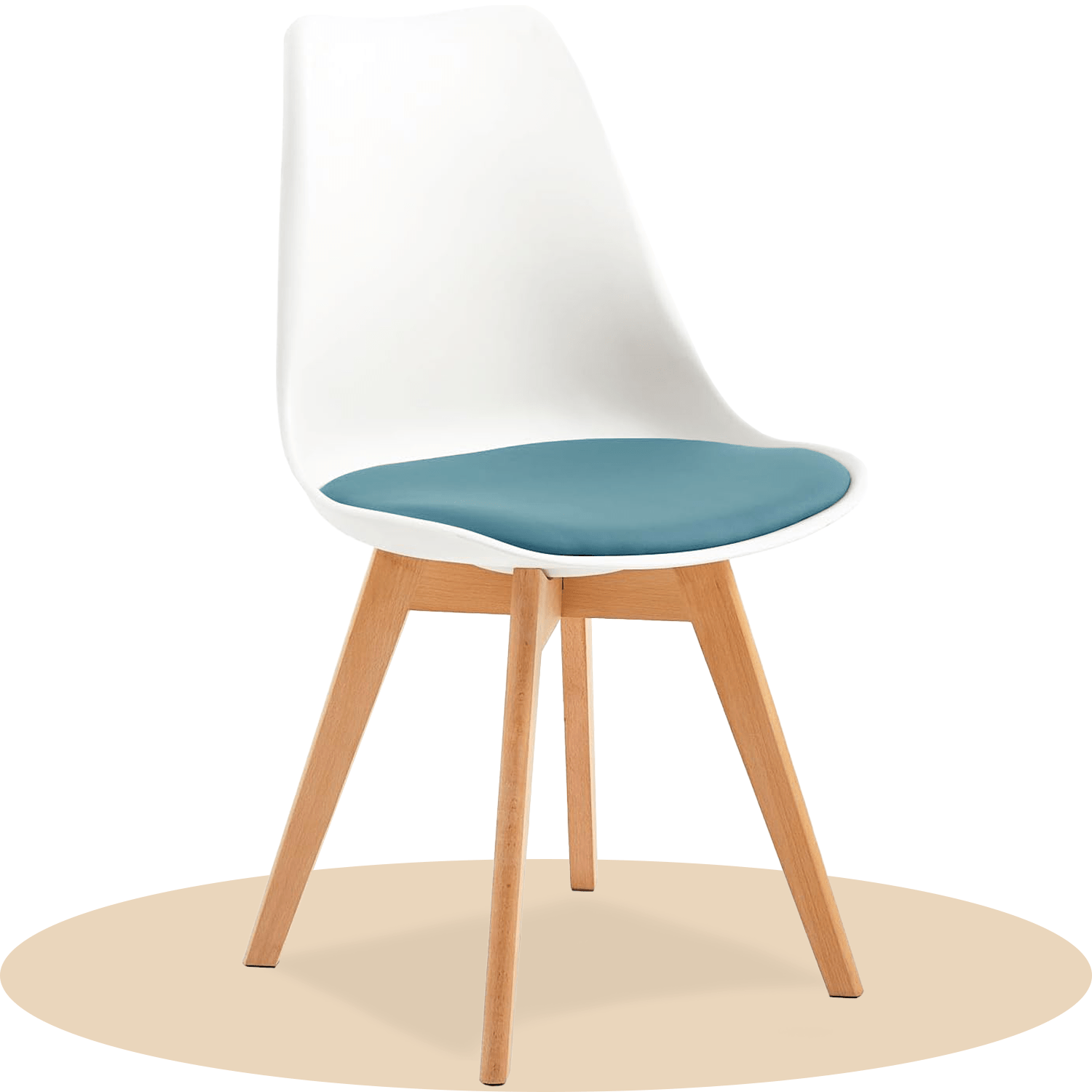 1/2/4/6 Unidad Sillas para Comedor, Sillas para Cocina con Asiento Blando, Tapizado y Patas Resistentes de Madera de Haya, Sillas Nórdicas