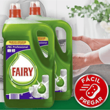 Fairy Professional, Lavavajillas a Mano, Detergente Líquido Concentrado, Fácil Fregado y Aclarado, Disuelve la Grasa con Facilidad