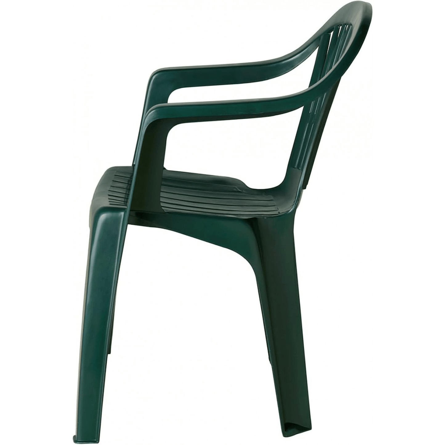 Silla Jardín Exterior de Plástico Resistente, Ideal para Jardín, Patio, Playa o Camping, Apilables, 55 x 53 x 82 cm