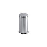 Cubo de Basura con Pedal, Acero Inoxidable Cromado
