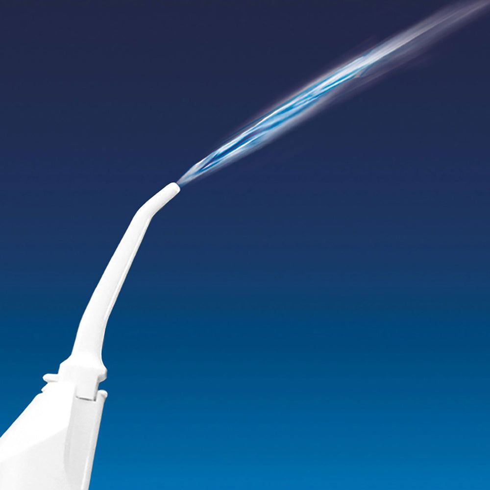 Irrigador Bucal Dental de Alta Presión, Perfecto para la Limpieza de Dientes, Incluye Boquilla Interdental y Boquilla Nasal, Tamaño Compacto, Ideal para Viajes, 21.5 x 4.5 cm