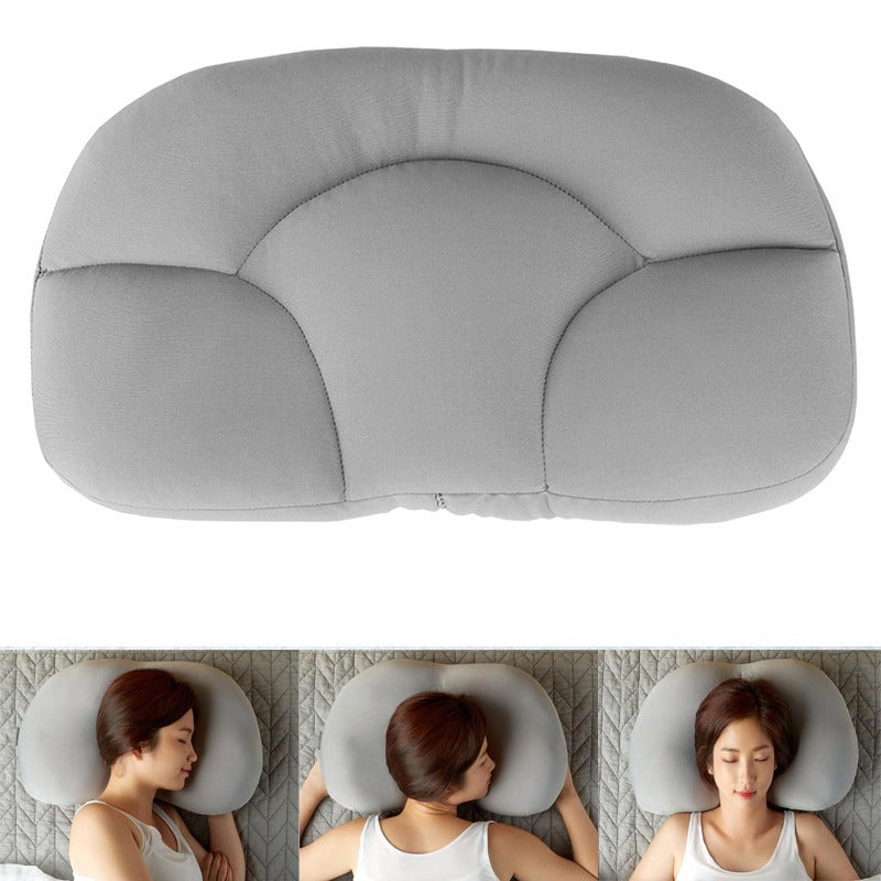 Almohada Nube Microperlas con Funda Desmontable, Lavable a Maquina, Perfecta para Mantener la Postura al Dormir, de 38 × 15 × 27 cm