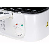 Freidora de Aceite, Freidora Eléctrica con 2,5 Litros de Capacidad, Ventana Superior, Termostato Regulable, Cesta con Mango Abatible, Desmontable para facitilar la Limpieza, Selector de Temperatura: 0ºC-190ºC, Tamaño Compacto, 1,800 W