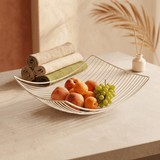 Frutero Metálico, Bandeja de Almacenamiento, Duradero y Fácil de Limpiar, Decoración para Cocina y Comedor, Exhibición de Frutas