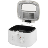 Freidora de Aceite, Freidora Eléctrica con 2,5 Litros de Capacidad, Ventana Superior, Termostato Regulable, Cesta con Mango Abatible, Desmontable para facitilar la Limpieza, Selector de Temperatura: 0ºC-190ºC, Tamaño Compacto, 1,800 W