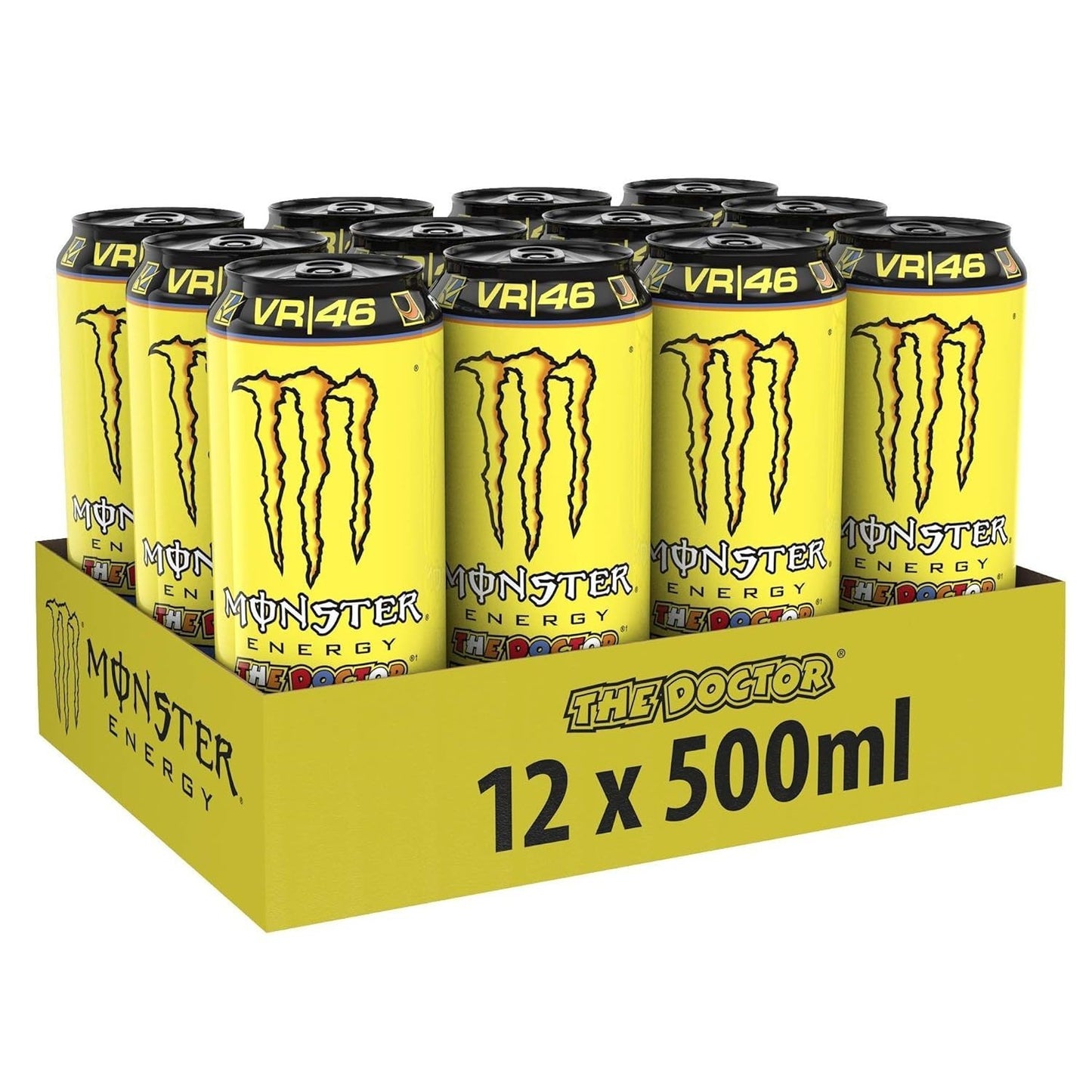 MONSTER ENERGY Bebida Energética, Refresco Energético, Pack 12/24 Latas de 500ml