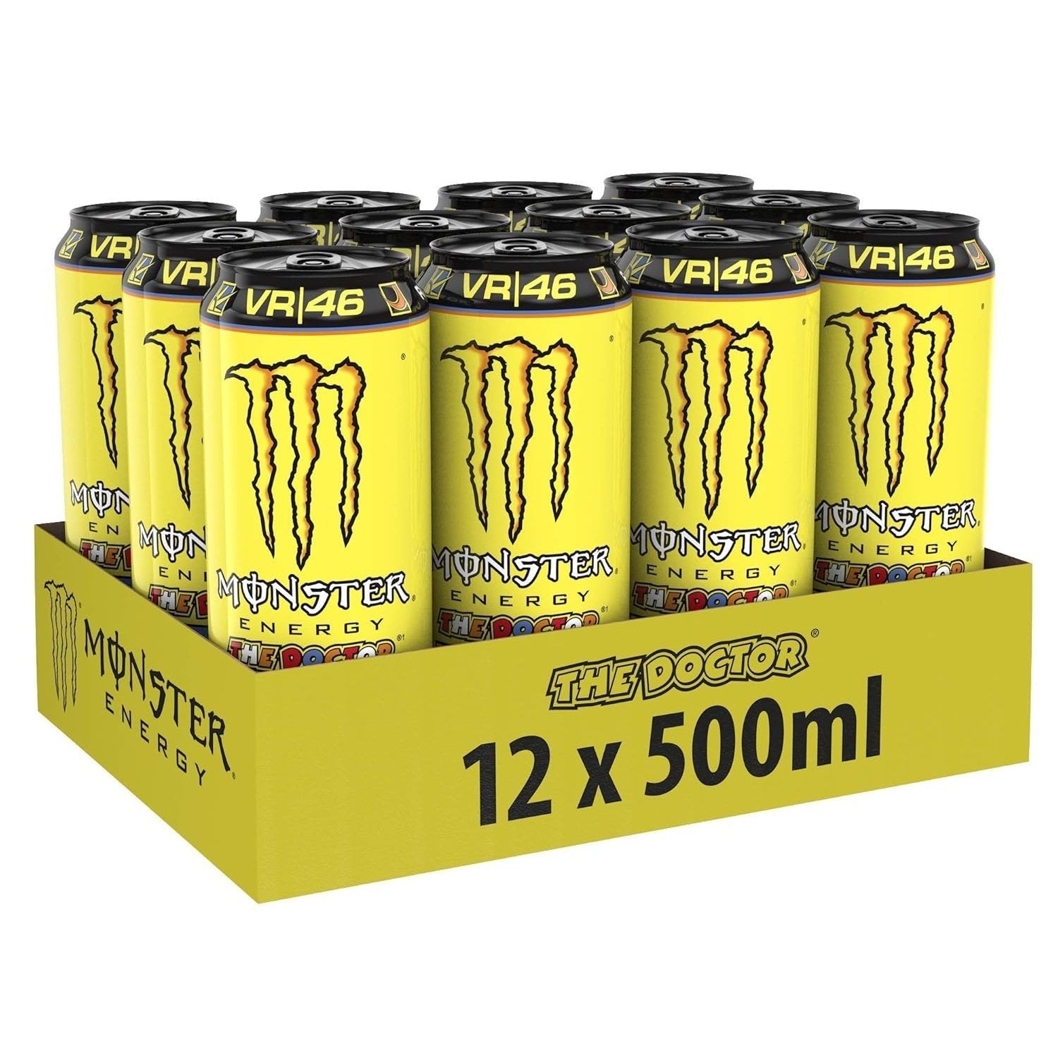 MONSTER ENERGY Bebida Energética, Refresco Energético, Pack 12/24 Latas de 500ml