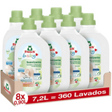 Frosch Suavizante de Ropa Concentrado Liquido para Lavadora para Ropa de Bebé, Apto para Pieles Sensibles, Hipoalergénico, Pack de 8 Unidades x 900 ml, 7.2L en Total