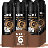Axe Desodorante Spray Antitranspirante Dark Temptation, Aroma a Chocolate Negro​, Olor Irresistible durante 48 horas, 150ml por Spray