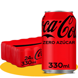 Coca-Cola Sabor Original / Zero / Sabor Cherry / Sabor Vainilla, Refresco de Cola, Pack Ahorro de 24 Latas de 330ml