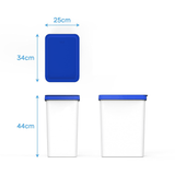 Cubo Basura Cocina de Plástico Resistente, 30L, Cubos de Basura Reciclaje