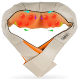 Masajeador Cuello con Calor, Intensidad Ajustable, Favorece Alivio de Tensión Muscular, Dolor y Fatiga, 2 Direcciones de Masaje, Ideal para Cuello, Hombros, Espalda, Cintura, Brazos, Piernas y Pies, Apagado Automático a los 10 min
