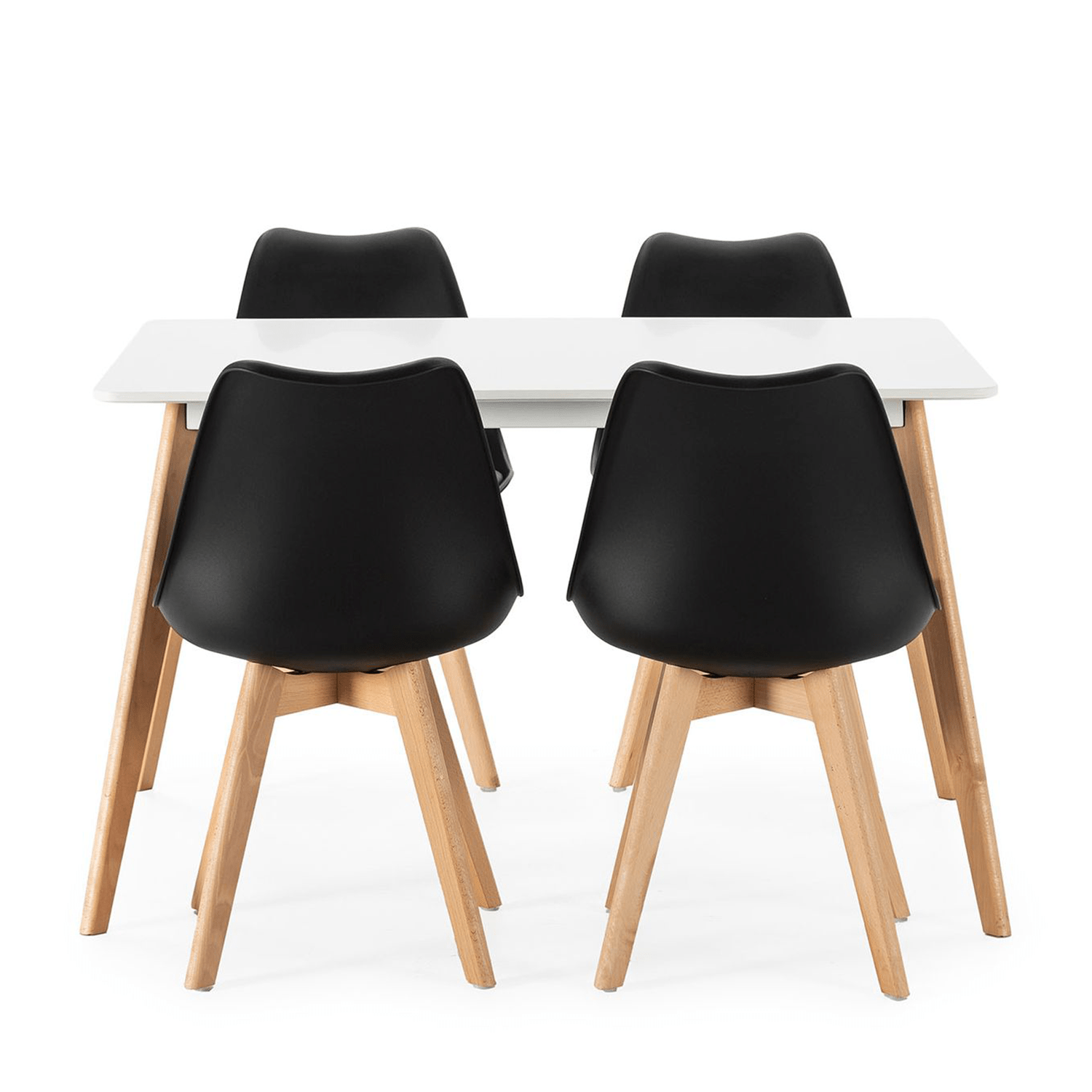 1/2/4/6 Unidad Sillas para Comedor, Sillas para Cocina con Asiento Blando, Tapizado y Patas Resistentes de Madera de Haya, Sillas Nórdicas
