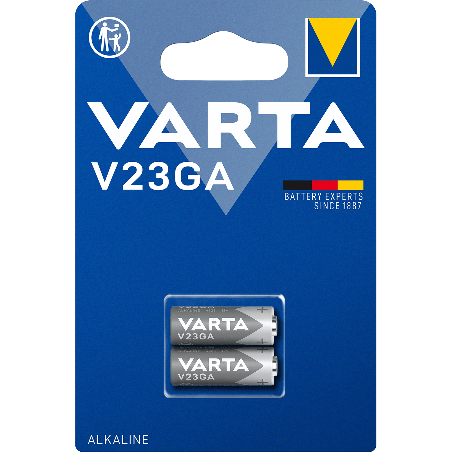 Pilas V23GA Alcalina de Alto Rendimiento, Larga Duración, Para Uso Diario, Ideal para Relojes, Alarmas, Cámaras de Fotos, Calculadoras, Mandos a Garaje, Rastreadores y Otros Dispositivos Pequeños - VARTA