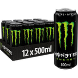 MONSTER ENERGY Bebida Energética, Refresco Energético, Pack 12/24 Latas de 500ml