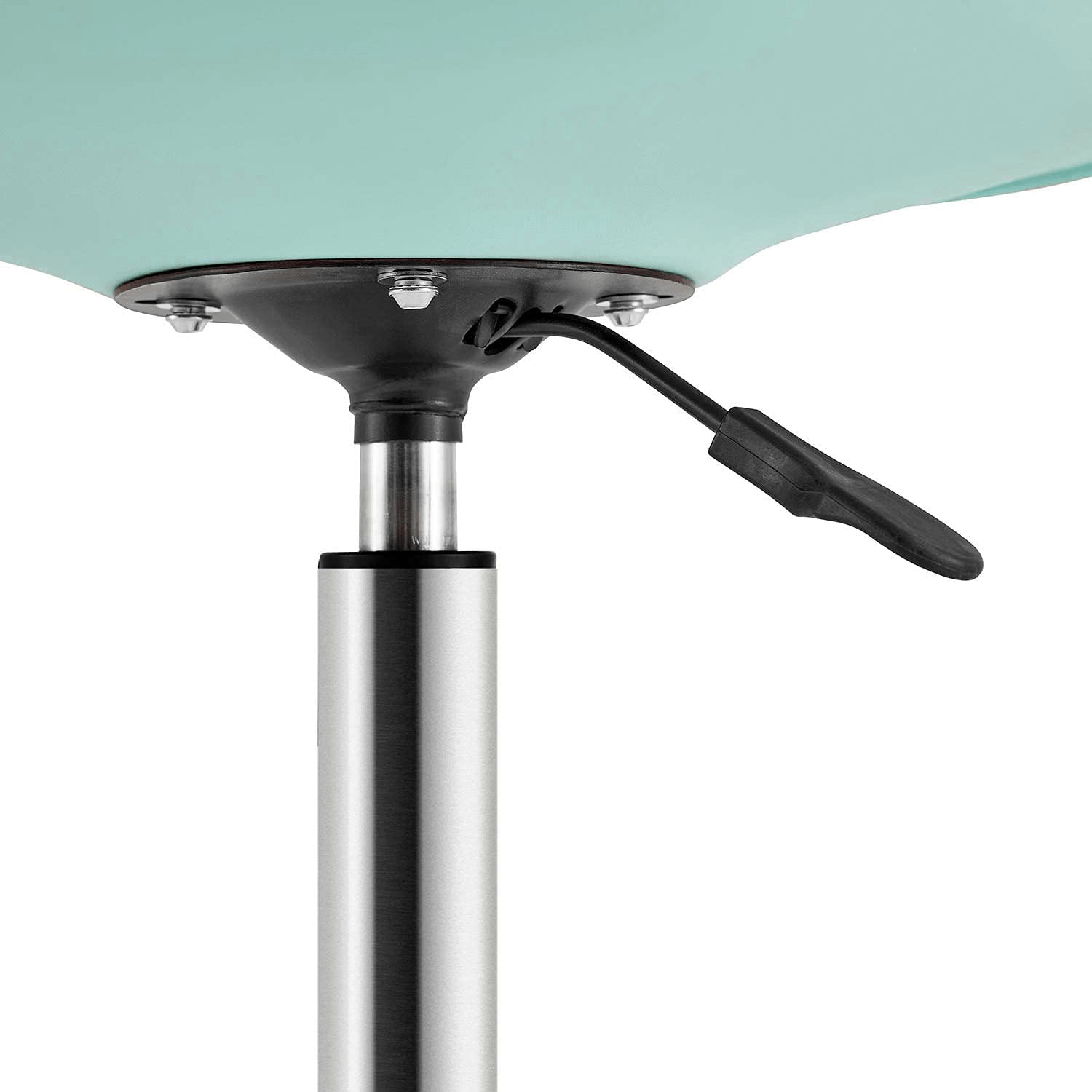 Silla Escritorio Ergonómica con Ruedas, Silla Oficina Giratoria con Altura Ajustable, Acolchada, Estilo Nórdico, Ideal para Estudio y Oficina