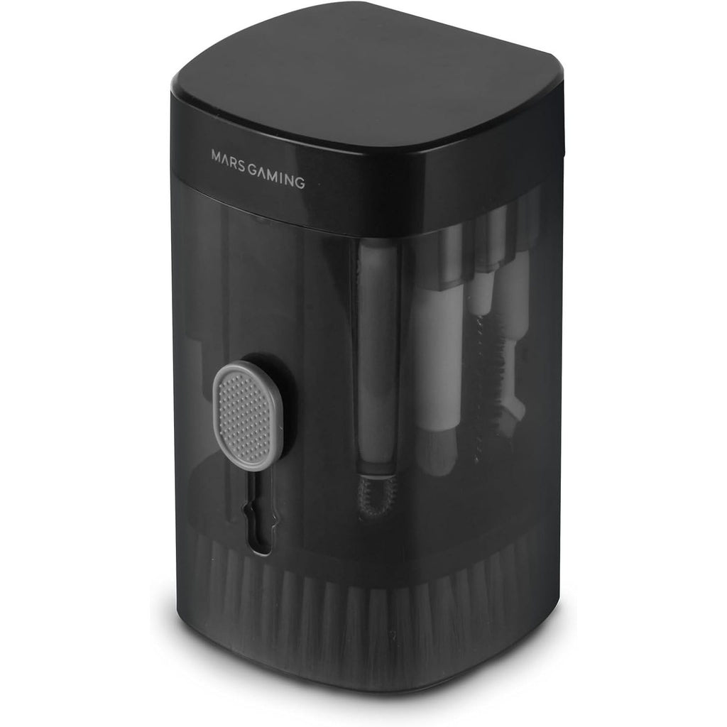 Mars Gaming MA-Kit, Kit de Limpieza Multifunción 21en1, Diseño Compacto y Portátil, Cepillos Suaves y Paño Sin Pelusa, Kit Limpieza Profesional Dispositivos Electrónicos, Extractor de Teclas, Estuche