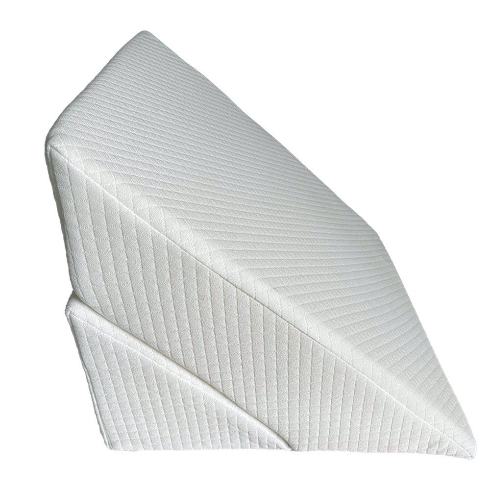 Cojin Triangular de Espuma Viscoelástica de 60 x 40 x 24 cm, Diseño Multiposición, Ideal para Leer, Recostarse o Levantar las Piernas, Amortiguación Perfecta, Adaptable al Cuerpo, Ayuda a Corregir la Postura, Espuma 18D