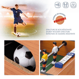 Futbolines para Niños, Futbolin para Niños, Futbolin Mesa Niños, Futbolin para Niños y Niñas, De 2 a 4 Jugadores, Hecho de Madera Resistente, 50 x 31 x 9.5 cm