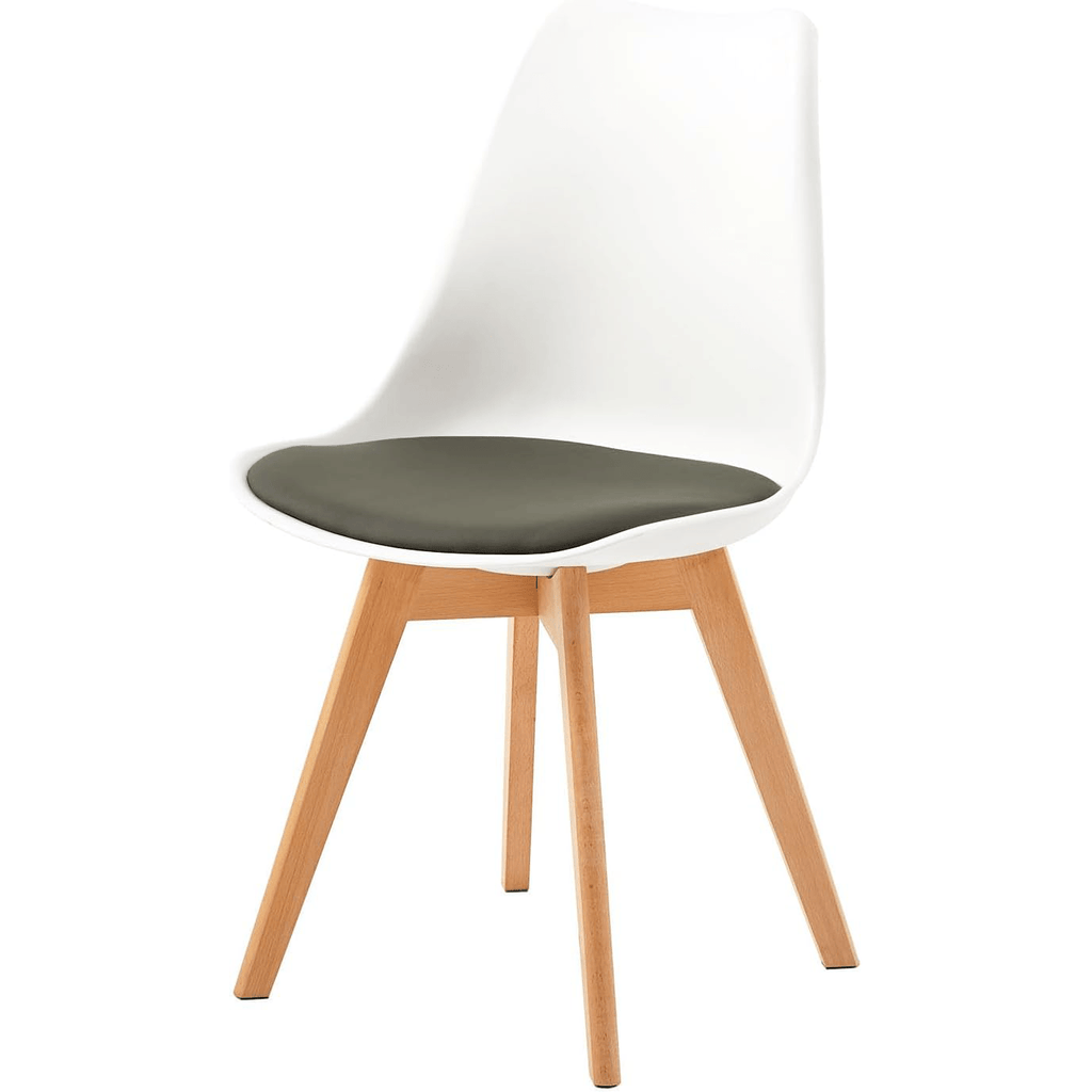 1/2/4/6 Unidad Sillas para Comedor, Sillas para Cocina con Asiento Blando, Tapizado y Patas Resistentes de Madera de Haya, Sillas Nórdicas