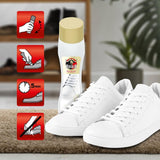 Búfalo Crema para Zapatos Autobrillante Color Blanco, Formulada con Aceite Natural de Almendras, Cuidado del Calzado y Color, Brillo Intenso Inmediato, Frasco de 50ml