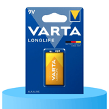 Pilas 9V Alcalinas, Pilas 9v Cuadradas de Alto Rendimiento, VARTA Longlife, Ultra Larga Duración, Energía Continua, Ideal para Detectores de Humo, Micrófonos Inalámbricos, Pedales de Guitarra, Multímetros, Electrodomésticos