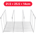 Organizador Sartenes, Organizador Utensilios Cocina, Ideal para Ahorrar Espacio, Estante con 3 Niveles, 21.5 x 25.5 x 14 cm