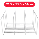 Organizador Sartenes, Organizador Utensilios Cocina, Ideal para Ahorrar Espacio, Estante con 3 Niveles, 21.5 x 25.5 x 14 cm