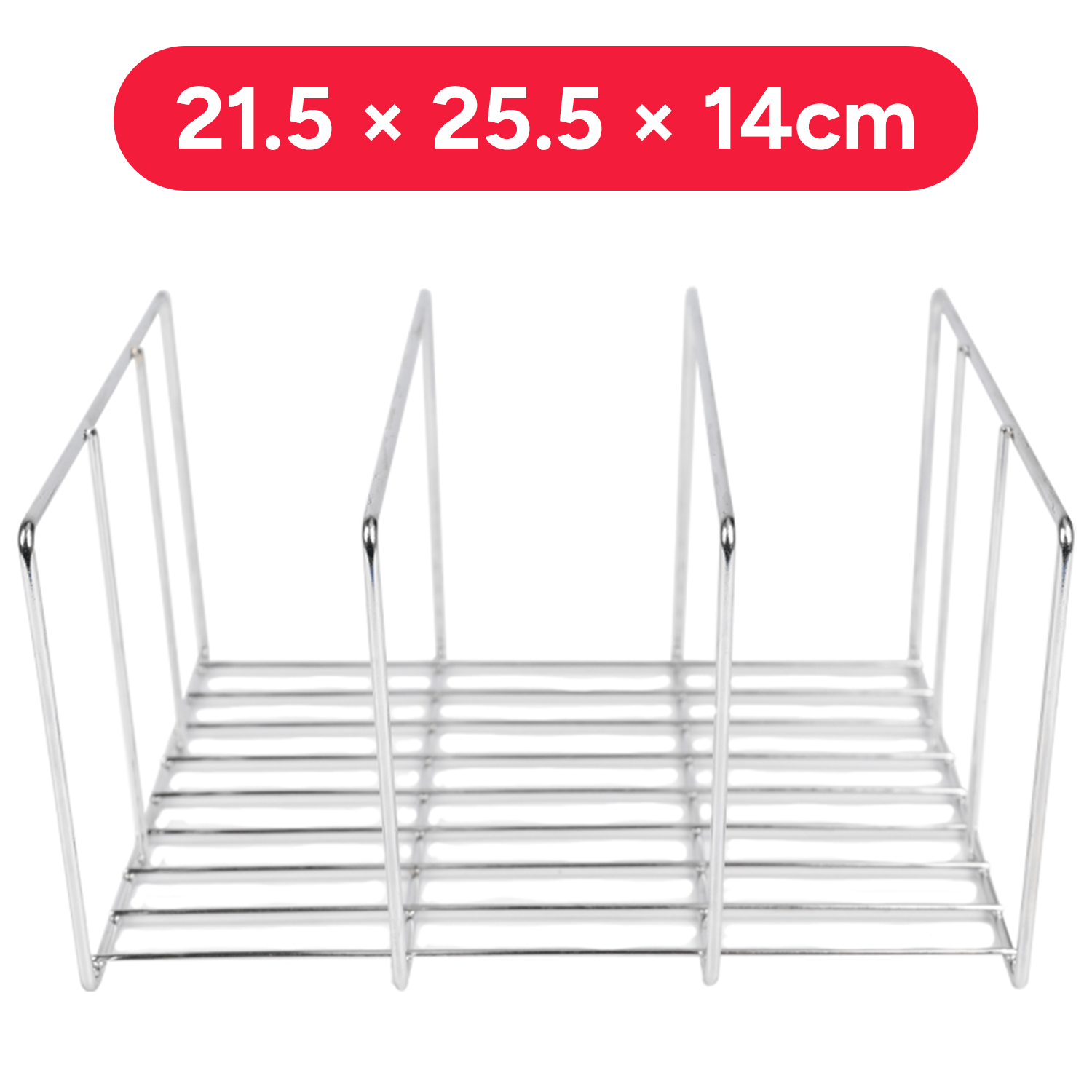 Organizador Sartenes, Organizador Utensilios Cocina, Ideal para Ahorrar Espacio, Estante con 3 Niveles, 21.5 x 25.5 x 14 cm