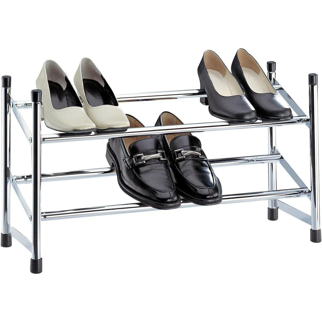 Zapateros Organizador, Zapatero Metal, Diseño Extensible y Apilable, Organizador Zapatos, Zapatero Metálico Ahorra Espacio, Estante para Zapatos ideal para Pasillo, Entrada, Dormitorio, Salón